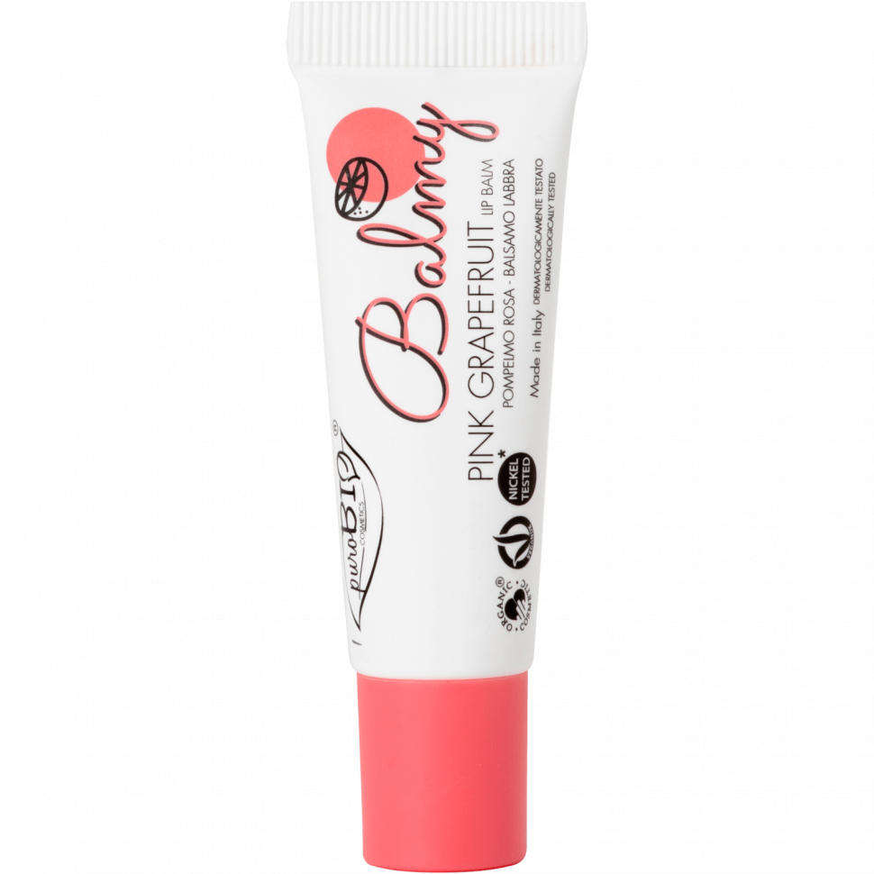 PuroBio Бальзам для губ Balmy (Розовый грейпфрут), 10 мл