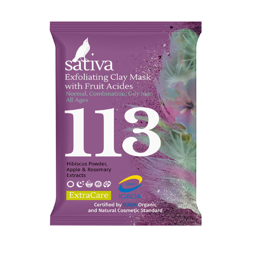 Sativa №113 Маска-гоммаж с фруктовыми кислотами, 15 гр