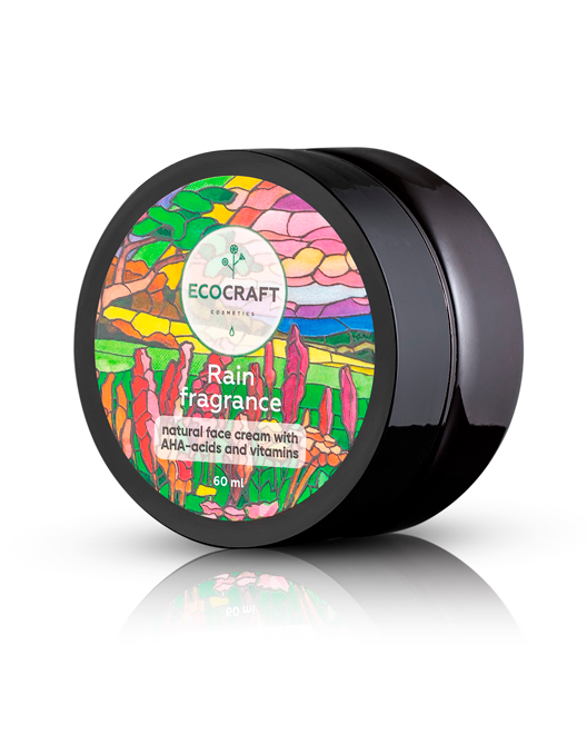 EcoCraft Крем для лица с витаминами и АНА-кислотами для нормальной кожи "Rain fragrance / Аромат дождя", 60 мл