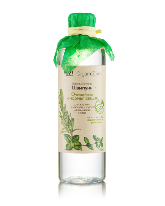 OrganicZone Шампунь для волос "Очищение и нормализация", 250 мл