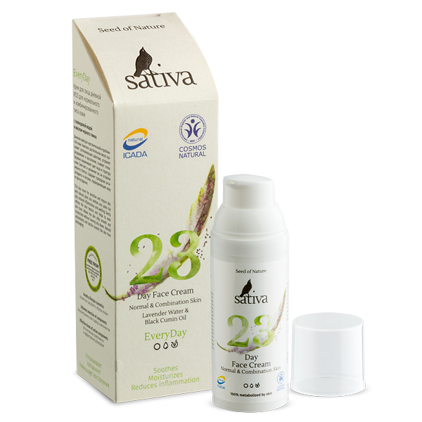 Sativa №23 Крем для лица для нормальной и комбинированной кожи (дневной), 50 мл