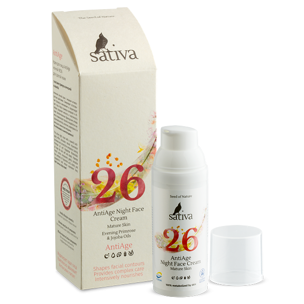 Sativa №26 Крем для лица для зрелой кожи (ночной), 50 мл