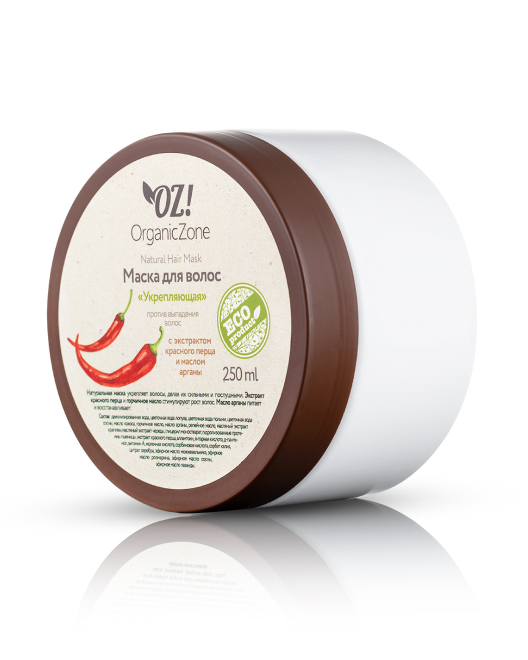 OrganicZone Маска против выпадения волос "Укрепляющая", 250 мл