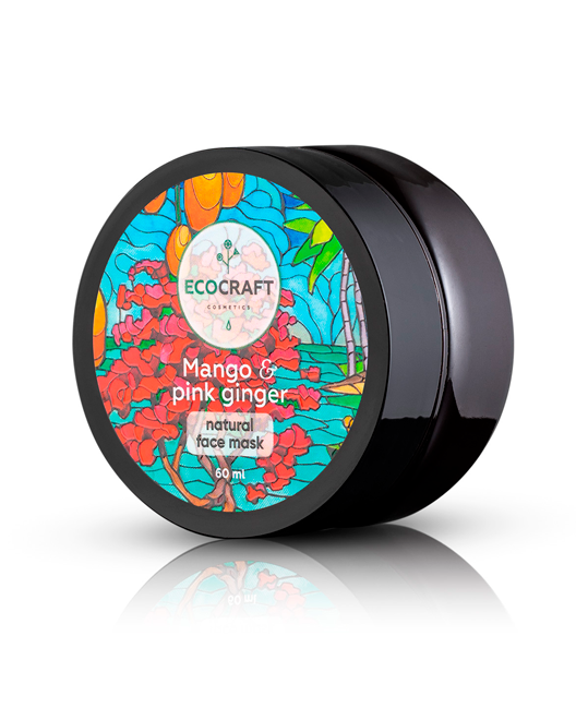 EcoCraft Маска для мгновенного сияния кожи лица "Mango and pink ginger / Манго и розовый имбирь", 60 мл