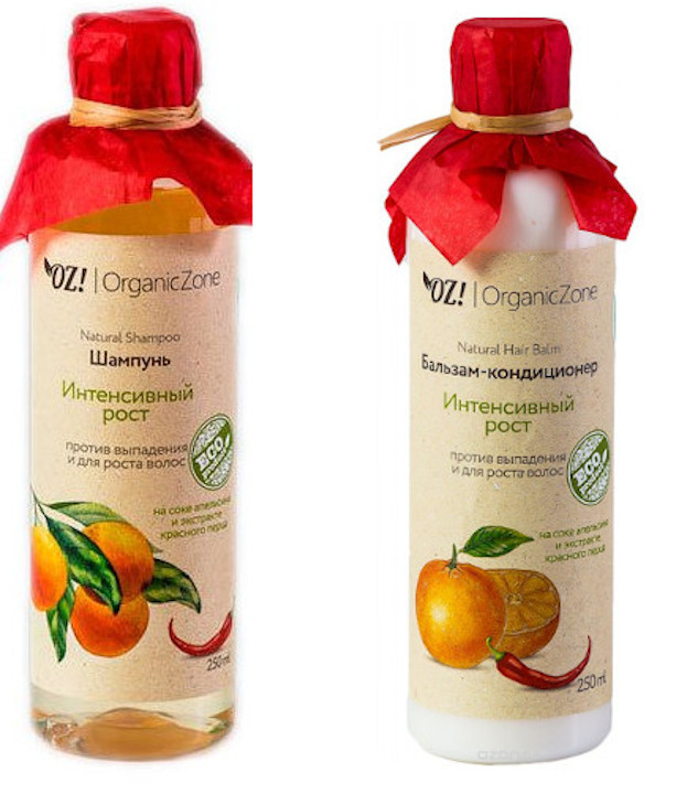 OrganicZone Комплект из шампуня и бальзама "Интенсивный рост"