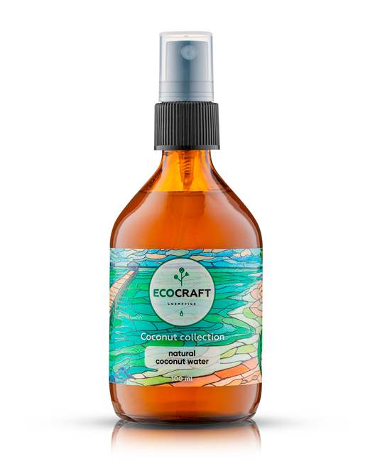 EcoCraft Кокосовая вода для лица "Coconut collection / Кокосовая коллекция", 100 мл