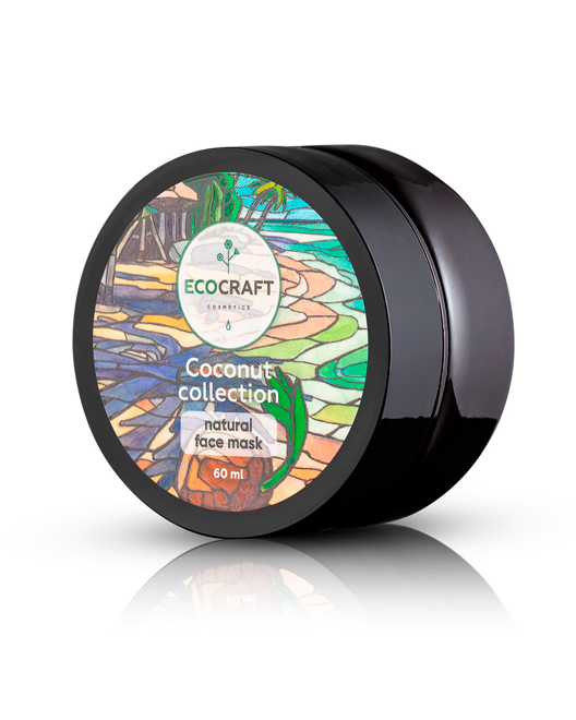 EcoCraft Маска для лица увлажняющая и питательная "Coconut collection / Кокосовая коллекция", 60 мл
