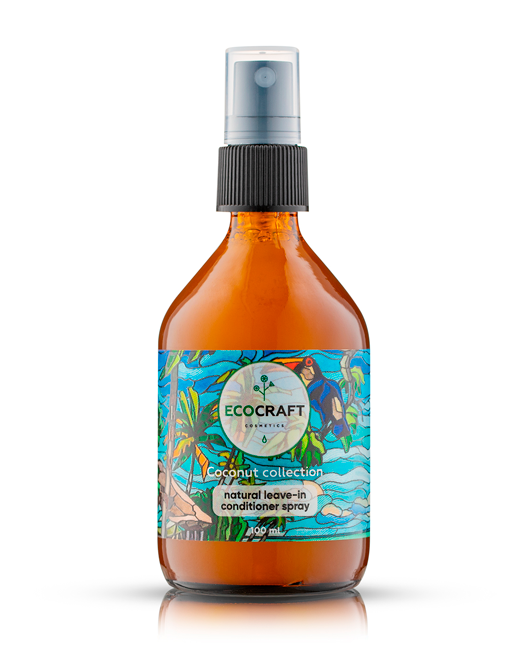 EcoCraft Спрей-кондиционер для волос несмываемый "Coconut collection / Кокосовая коллекция", 100 мл