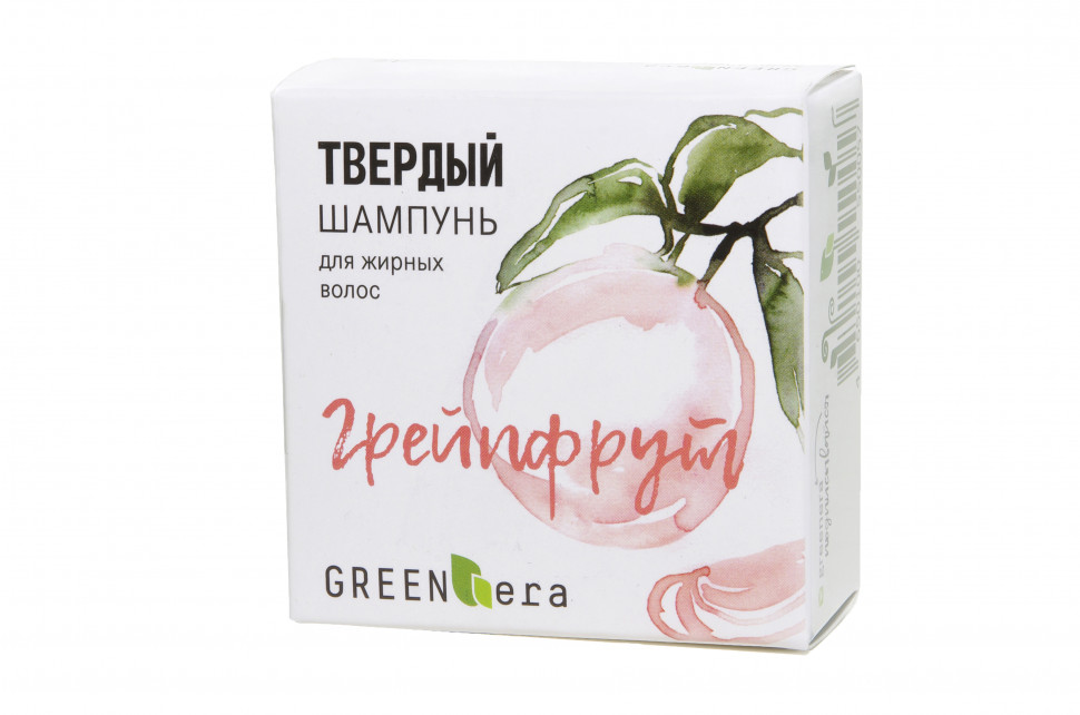 Green Era Твердый шампунь "Грейпфрут", 55 гр