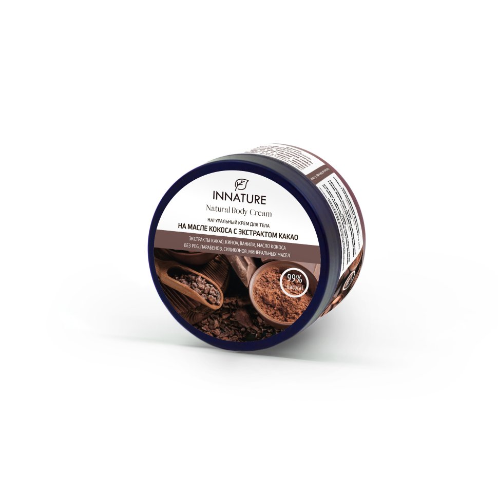 INNATURE - Крем для тела на масле кокоса с экстрактом какао, 250 мл