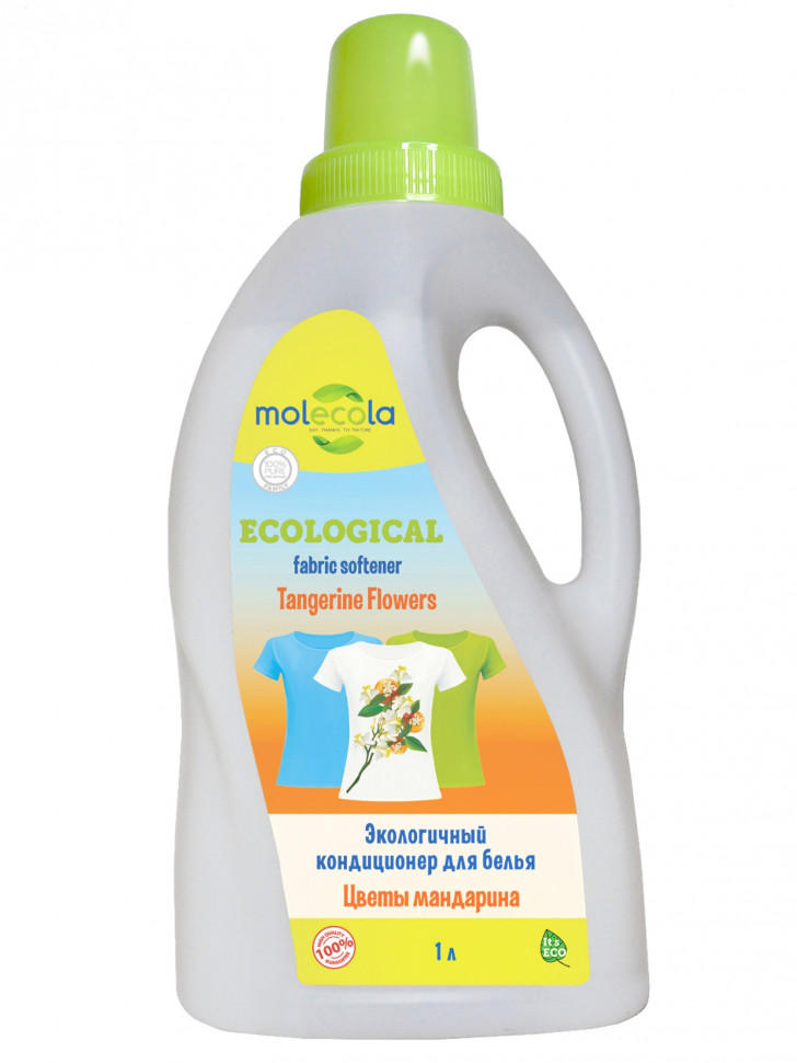 MOLECOLA - Экологичный кондиционер для белья Цветы мандарина, 1 л