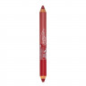 PuroBio - Двойной карандаш-помада день/ночь (кораллово-розовый/вишнево-красный), 4,2 гр