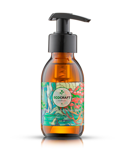 EcoCraft Гидрофильное масло для зрелой кожи "Frangipani and Marian plum / Франжипани и марианская слива", 100 мл
