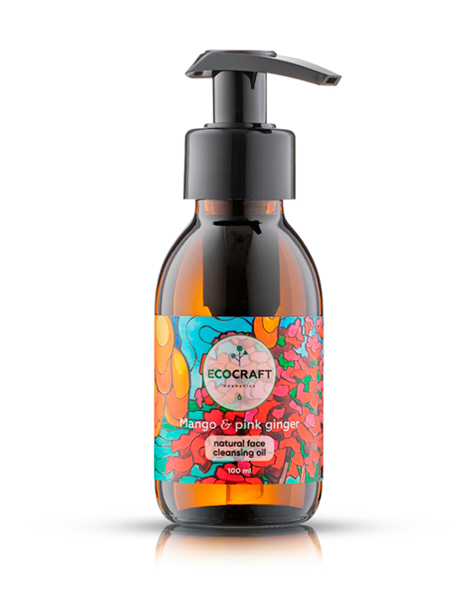 EcoCraft Гидрофильное масло для нормальной кожи "Mango and pink ginger / Манго и розовый имбирь", 100 мл