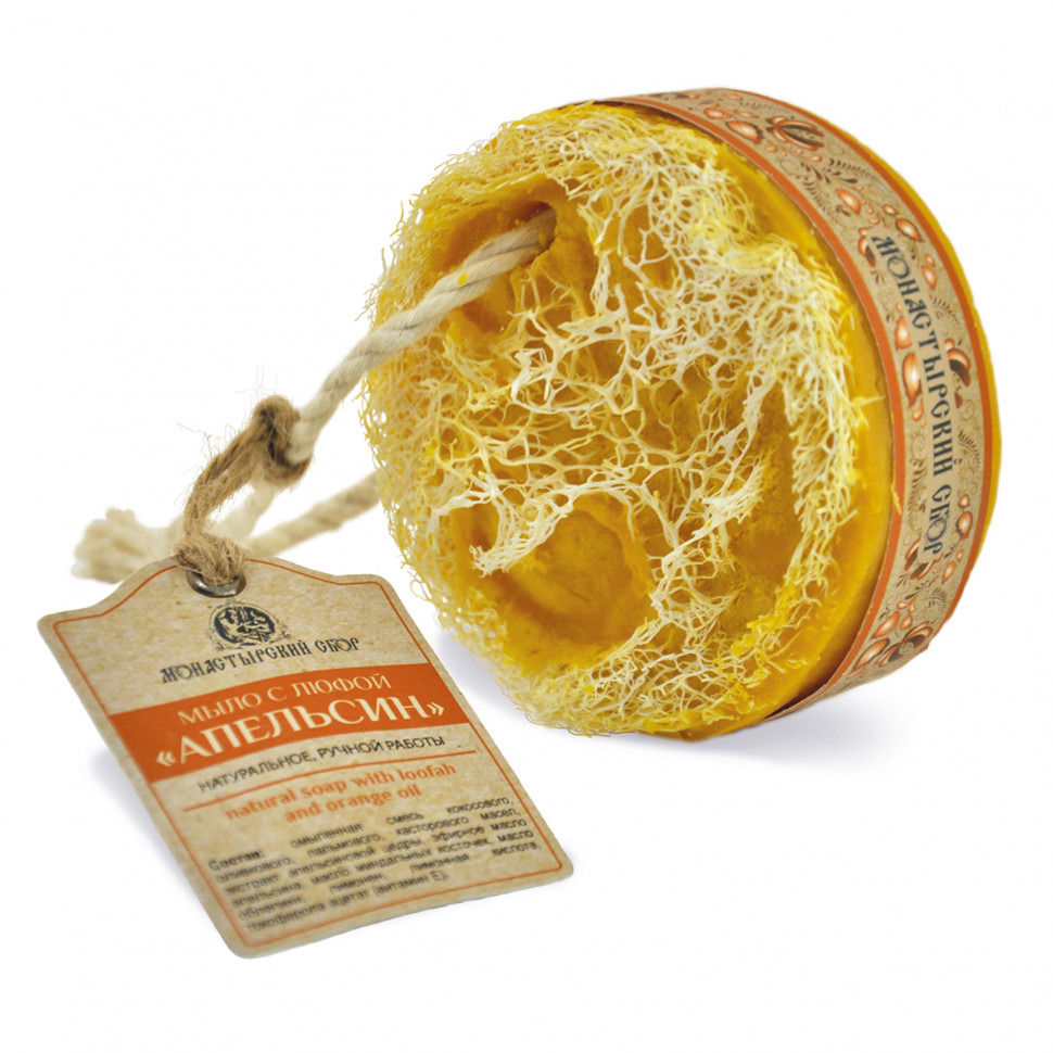 Kleona Мыло с люфой Апельсин, 130 гр